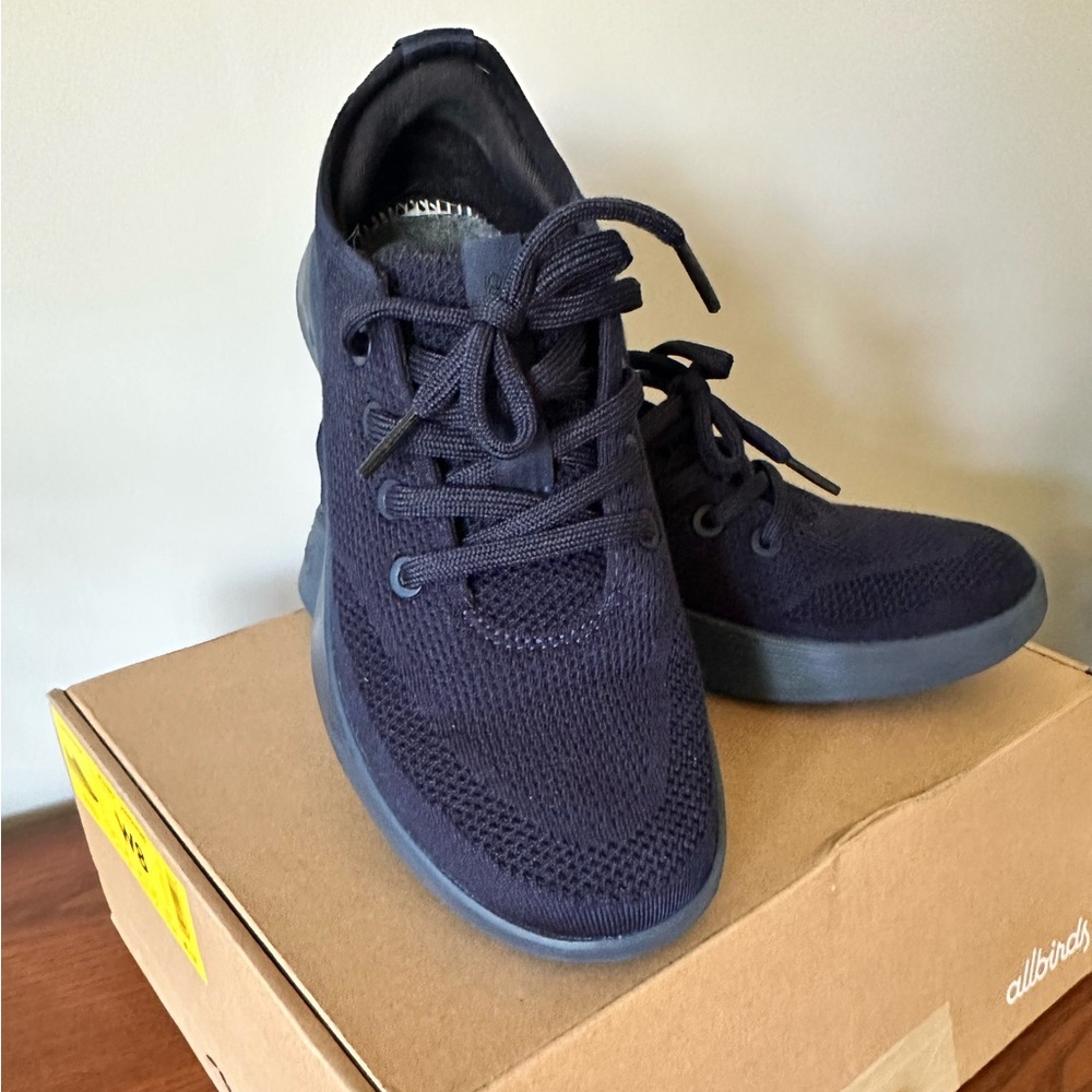 allbirds Women’s Navy Knit Lace-Up Sneakers